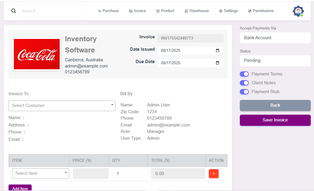 Invoice Management Video